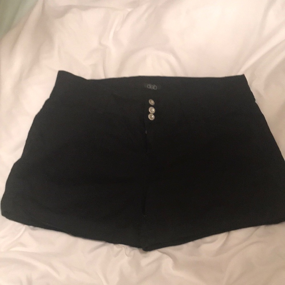 Black Cuffed Shorts Sz 16